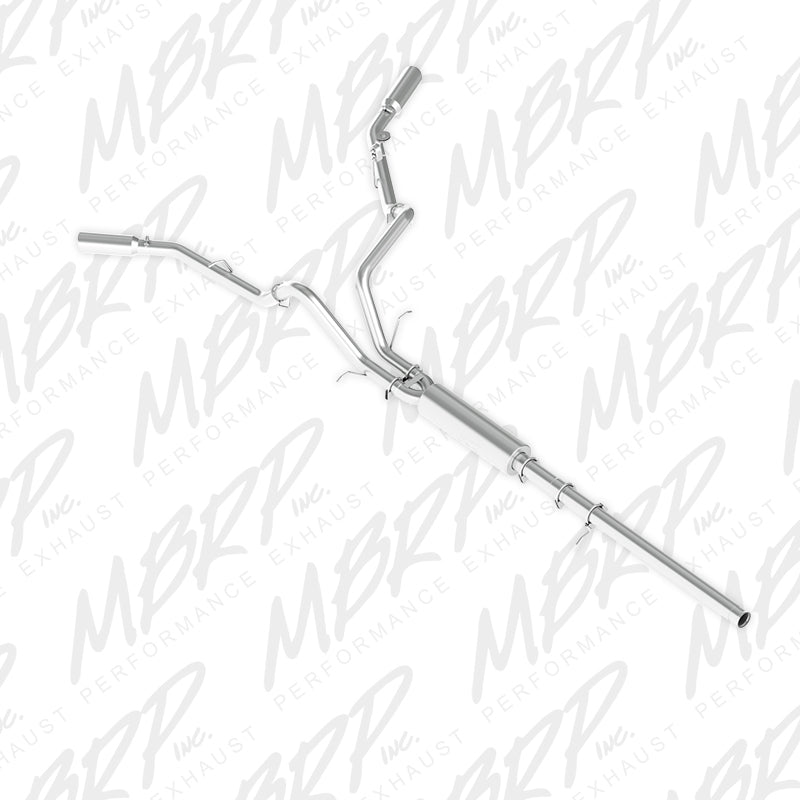 MBRP Catback MBRP 14 Chevy/GMC 1500 Silverado/Sierra 4.3L V6/5.3L V8 Dual Split Side Alum 3in Cat Back Exhaust