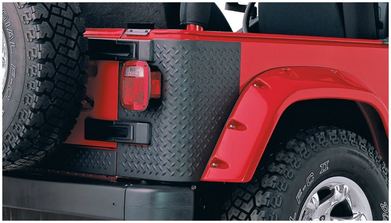 Bushwacker Body Armor & Rock Rails Bushwacker 97-06 Jeep Wrangler Trail Armor Rear Corners - Black