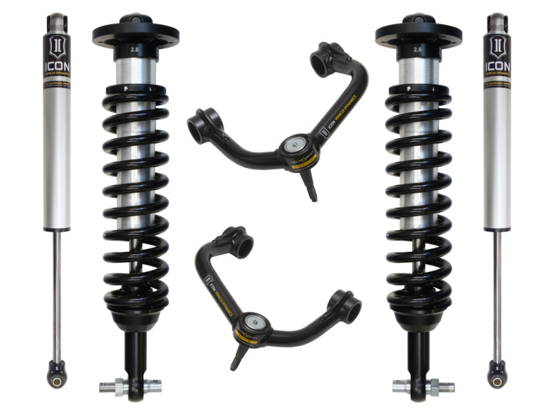 ICON Coilovers ICON 2015+ Ford F-150 4WD 0-2.63in Stage 2 Suspension System w/Tubular Uca