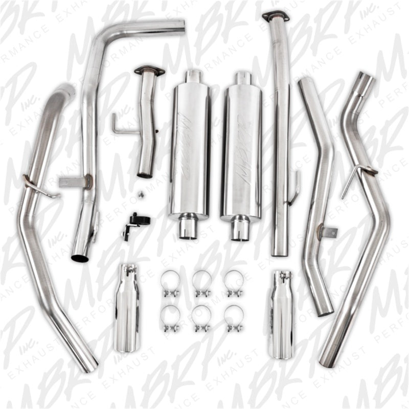 MBRP Catback MBRP 2009-2010 Toyota Tundra 5.7L EC-Std. & SB/CC-SB Cat Back Dual Split Rear