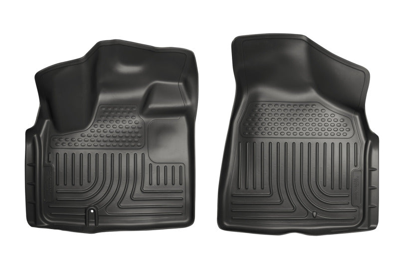 Husky Liners Floor Mats - Rubber Husky Liners 08-12 Chrysler Town Country/Dodge Grand Caravan WeatherBeater Black Floor Liners