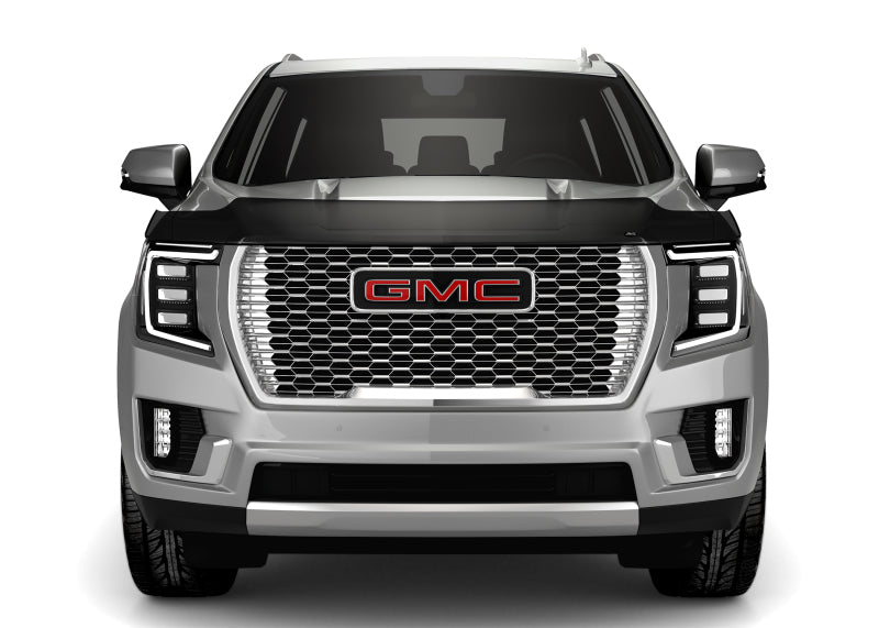 AVS Stone/Bug Deflectors AVS 2021 GMC Yukon High Profile Bugflector II Hood Shield - Smoke