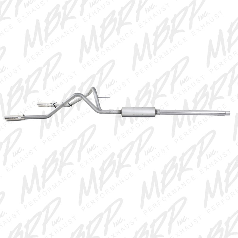 MBRP Catback MBRP 2004-2008 Ford F150 4.6/5.4L EC/CC-SB Cat Back Dual Split Side