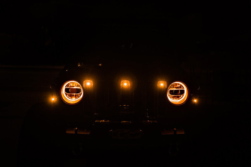 DV8 Offroad Grilles DV8 Offroad 2018+ Jeep JL Grill Amber Marker Lights