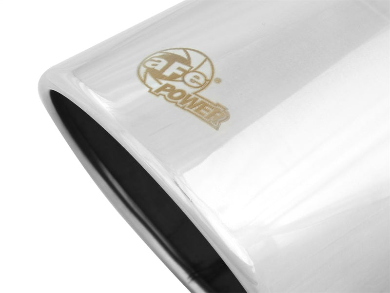 aFe Catback aFe Diesel Exhaust Tip Bolt On Polished 4in Inlet x 6in Outlet x 12in Length