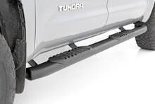 Load image into Gallery viewer, Rough Country Nerf Bars Oval Nerf Step 4.5 Inch Crew Cab Black 07-21 Toyota Tundra 2WD/4WD Rough Country - 21009