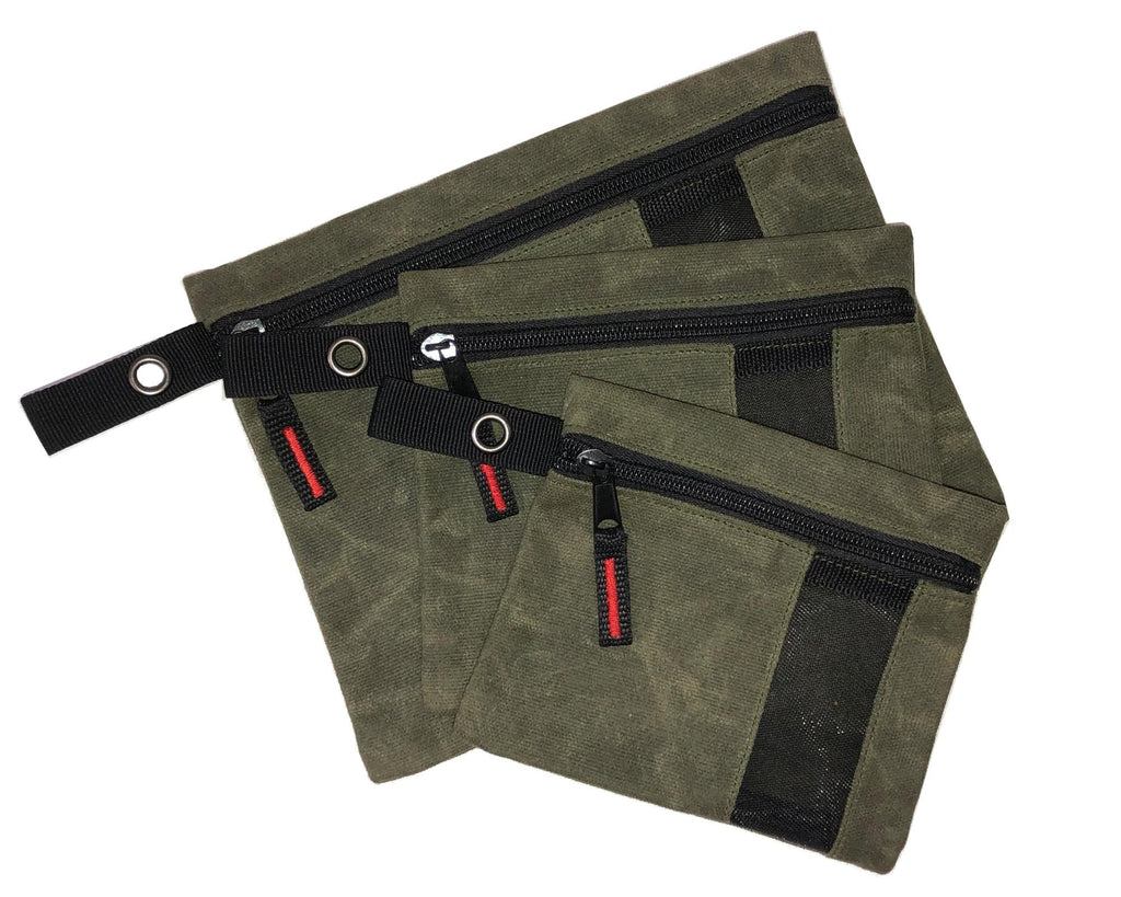 Overland Vehicle Systems Trash Bag Small Bag Set of 3 #12 Waxed Canvas Overland Vehicle Systems - 21069941