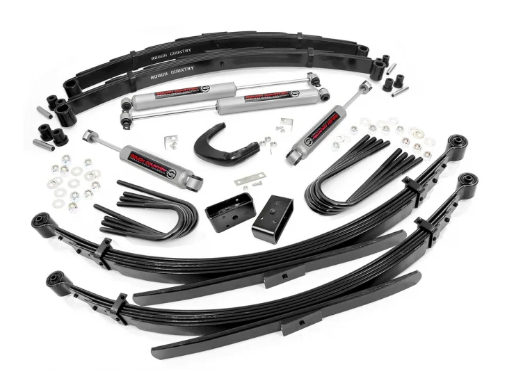 Rough Country Lift Kits 6 Inch Suspension Lift System 56 Inch Rear Springs 88-91 C10/K10 Suburban/K5 Blazer/C15/K15 Rough Country - 214-88-9230