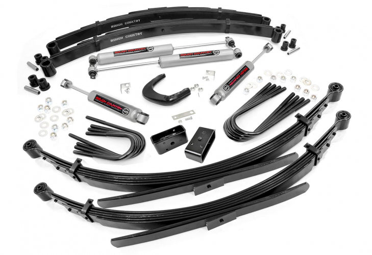 Rough Country Lift Kits 6 Inch Suspension Lift System 56 Inch Rear Springs 77-91 C20/K20 Suburban Rough Country - 21530