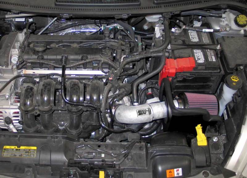K&N Engineering Cold Air Intakes K&N 11-12 Ford Fiesta 1.6L L4 Silver Typhoon Performance Intake