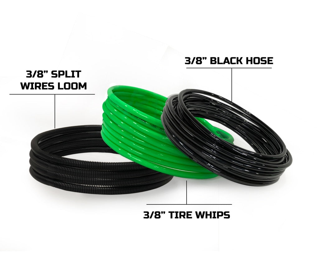 Up Down Air Tire Inflation System Jeep JK Tire Inflator System 4 Tire For 18-20 Jeep Wrangler 2/4 Door W/Engine Mount With Box, Fittings, Hoses and Storage Bag Black UP Down Air - 218-1819