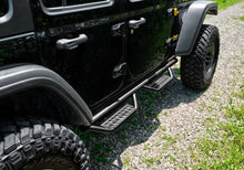 Load image into Gallery viewer, N-Fab Side Steps N-Fab RS Nerf Step 07-18 Jeep Wrangler JK 4DR - Full Length - Tex. Black