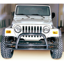 Load image into Gallery viewer, Rugged Ridge Bumper Accessories Rugged Ridge 3-In Dbl Tube Front Bumper w/ Hoop 76-06 CJ / Jeep Wrangler