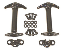 Load image into Gallery viewer, Rugged Ridge Brackets Rugged Ridge 41-95 Jeep CJ / Jeep Wrangler Black Hood Catch Kit