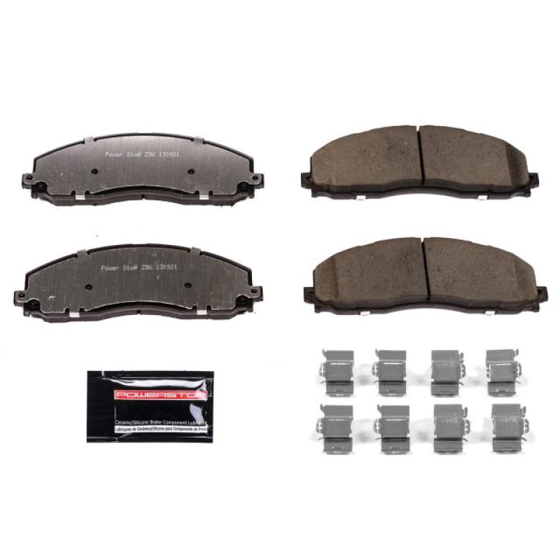 PowerStop Brake Pads - Performance Power Stop 12-19 Ford F-250 Super Duty Front Z36 Truck & Tow Brake Pads w/Hardware