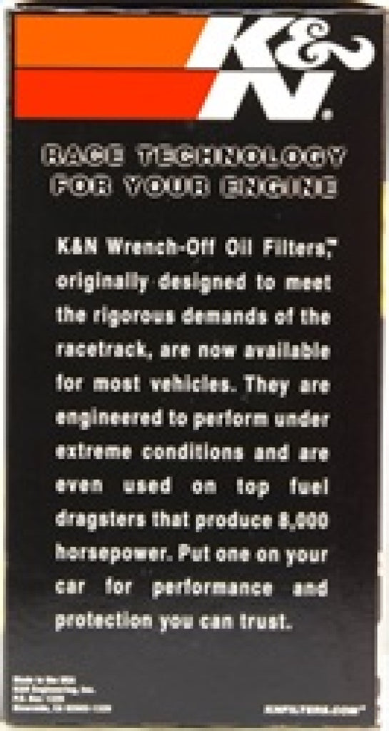 K&N Engineering Oil Filters K&N Oil Filter OIL FILTER; AUTOMOTIVE