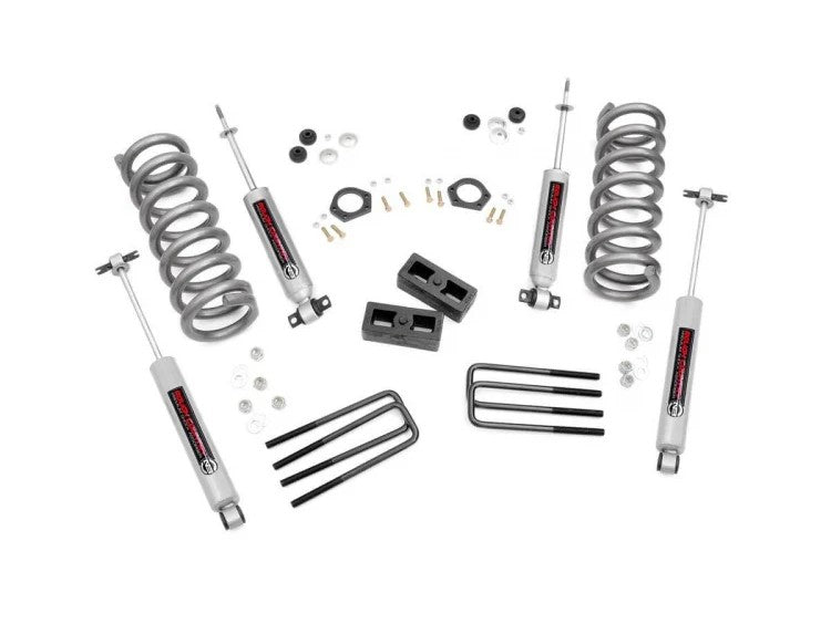 Rough Country Leveling Kit 2 Inch Suspension Lift Kit 95-99 Tahoe 92-99 C1500/K1500/Yukon 92-94 K5 Blazer Rough Country - 230N3