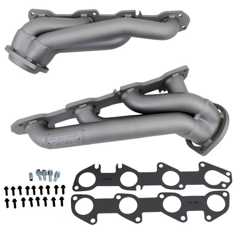 BBK Headers & Manifolds BBK 09-20 Dodge Challenger Hemi 5.7L Shorty Tuned Length Exhaust Headers - 1-3/4in Titanium Ceramic