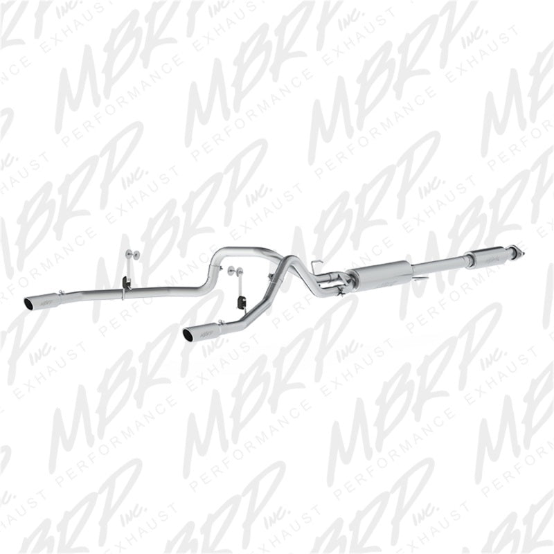 MBRP Catback MBRP 2015 Ford F-150 5.0L 3in Cat Back Dual Split Rear Exit AL Exhaust System