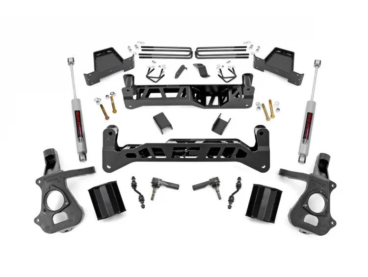 Rough Country Lift Kits 7.5 Inch Suspension Lift Kit w/N3 14-17 Silverado/Sierra 1500 2WD Cast Steel Rough Country - 23732