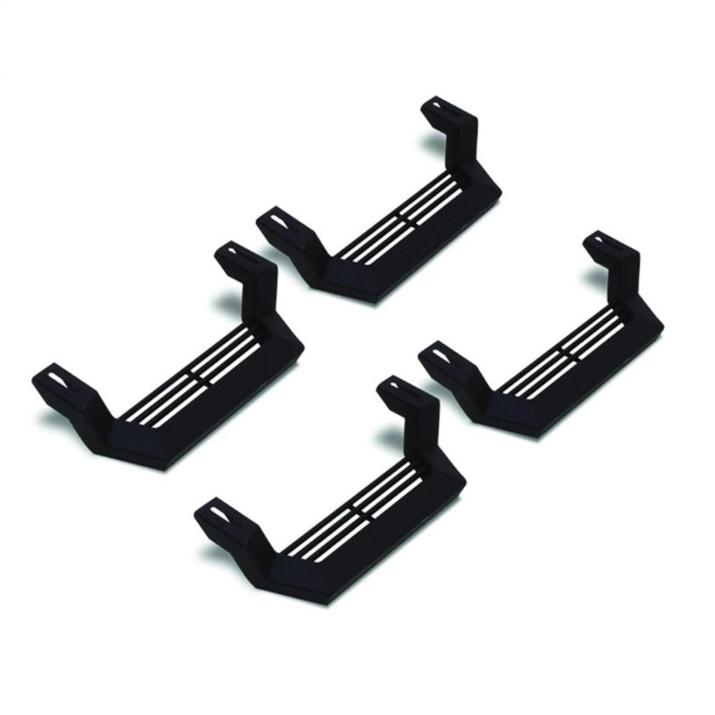 Rampage Side Steps Rampage 1999-2019 Jeep Rock Rail Short Step Universal 4 Piece Set - Black