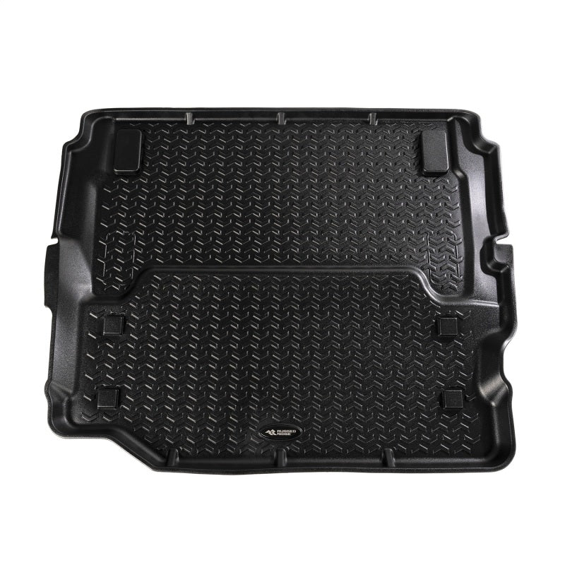 Rugged Ridge Floor Mats - Rubber Rugged Ridge Floor Liner Kit Black F/R/Full Cargo 18-20 Jeep Wrangler JL 2Dr