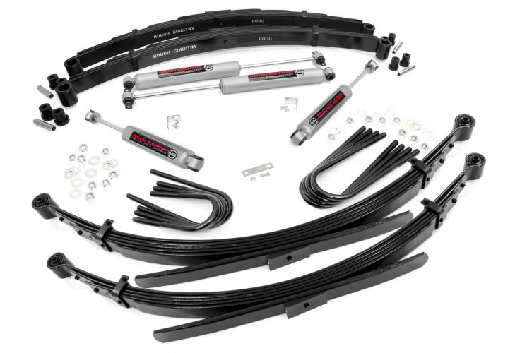 Rough Country Leveling Kit 2 Inch Suspension Lift System 52 Inch Rear Springs 77-87 C20/K20/C25/K25 Rough Country - 24030