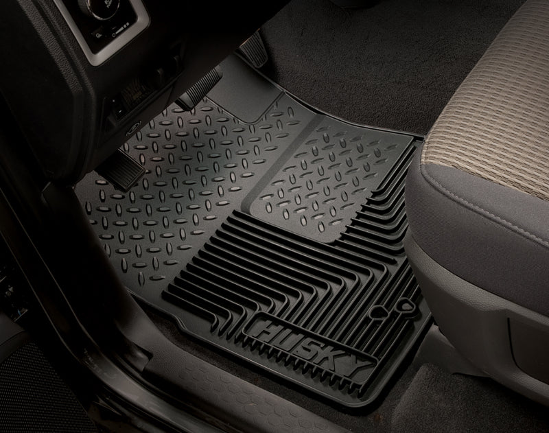 Husky Liners Floor Mats - Rubber Husky Liners 94-01 Dodge Ram 1500/2500/3500/80-96 Ford Bronco Heavy Duty Black Front Floor Mats