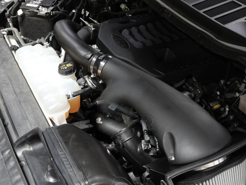 aFe Intercoolers aFe BladeRunner 21-22 Ford F-150 Ecoboost V6-3.5L(tt) Aluminum Hot and Cold Charge Pipe Kit Black