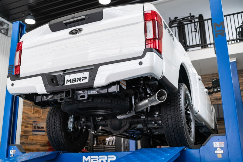 MBRP Catback MBRP 2017+ Ford F-250/F-350 6.2L/7.3L Super/Crew Cab Single Side 4in T304 Catback Exhaust