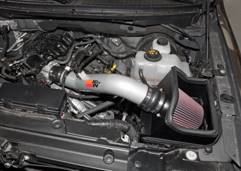 K&N Engineering Cold Air Intakes K&N 11-13 Ford Edge 3.5/3.7L-V6 Silver High Flow Performance Kit