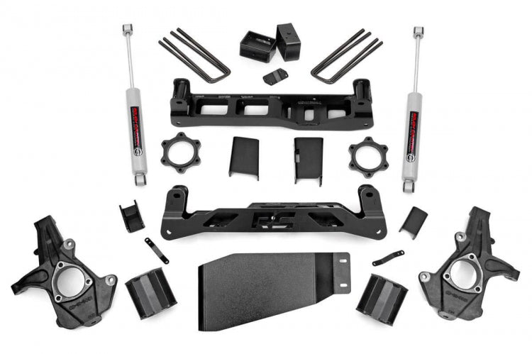 Rough Country Lift Kits 5 Inch Suspension Lift Kit w/N3 Shocks 07-13 Silverado/Sierra 1500 4WD Rough Country - 26230