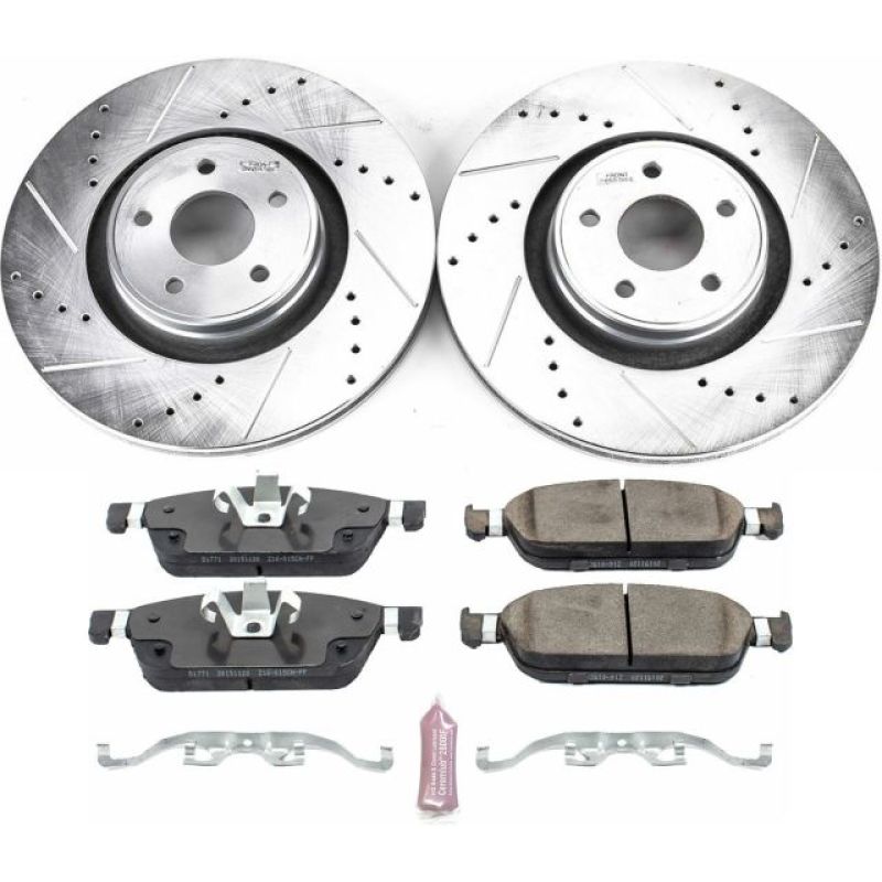 PowerStop Brake Kits - Performance D&S Power Stop 15-18 Ford Focus Front Z23 Evolution Sport Brake Kit