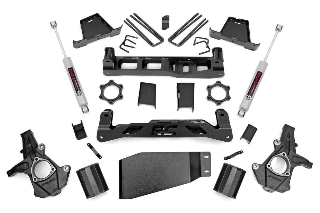 Rough Country Lift Kits 7.5 Inch Suspension Lift Kit Strut Spacer 07-13 Silverado/Sierra 1500 Rough Country - 26430