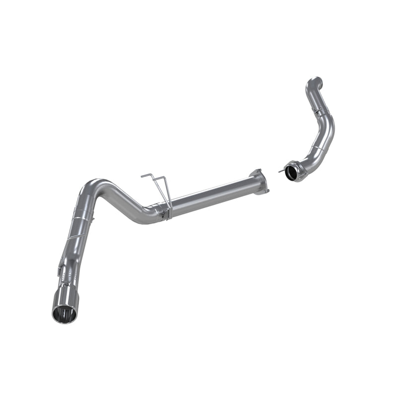 MBRP Downpipe Back MBRP 11-14 Ford 6.7L F-250/350/450 4in Filter Back Single Side Exit Alum and Down Pipe Exhaust