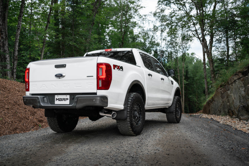 MBRP Catback MBRP 2019 Ford Ranger Ecoboost 2.3L 4in OD Tip Single Side Exit 3in T304 Cat Back