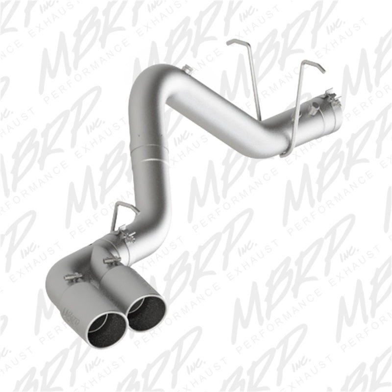 MBRP DPF Back MBRP 11-15 Chevy/GMC 2500/3500 4in Filter Back Dual Outlet Single Side Alum Exhaust System