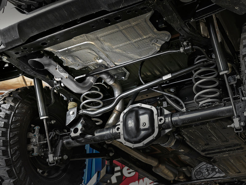 aFe Axle Back aFe MACH Force-Xp Axle-Back Exhaust System w/NoTip 18-20 Jeep Wrangler L4-2.0T / V6-3.6L