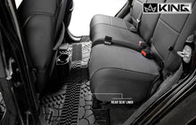 Load image into Gallery viewer, King4WD Front And Second Seat Floor Liners Jeep JK TPE Form Fitting Floor Liners For 07-13 Wrangler JK 4 Door Front and Rear 3 Piece Black King 4WD - 28010301