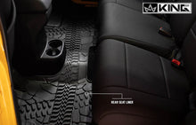 Load image into Gallery viewer, King4WD Front And Second Seat Floor Liners Jeep JK TPE Form Fitting Floor Liners For 14-18 Wrangler JK 4 Door Front and Rear 3 Piece Black King 4WD - 28010501