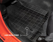 Load image into Gallery viewer, King4WD Front And Second Seat Floor Liners Jeep JL TPE Form Fitting Floor Liners For 18-Pres Wrangler JL 2 Door Front and Rear 4 Piece Black King 4WD - 28010601