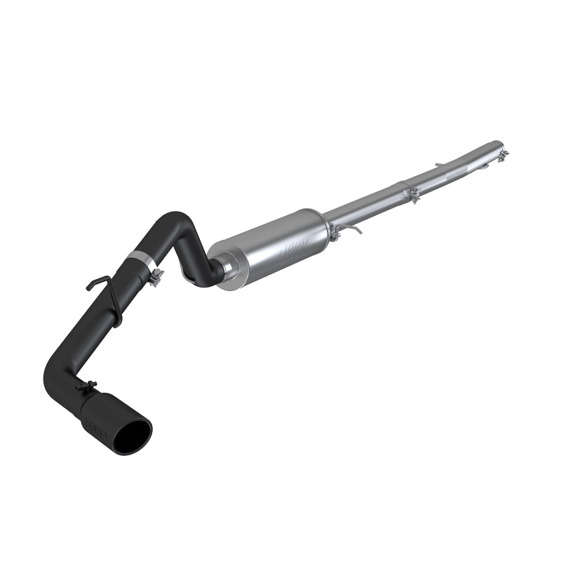 MBRP Catback MBRP 2019 Ford Ranger Ecoboost 2.3L 4in OD Tip Single Side Exit 3in Black Coated Cat Back