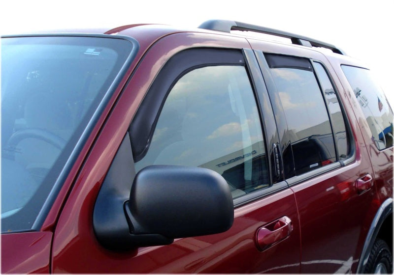 AVS Wind Deflectors AVS 02-10 Ford Explorer (4 Door) Ventvisor In-Channel Front & Rear Window Deflectors 4pc - Smoke