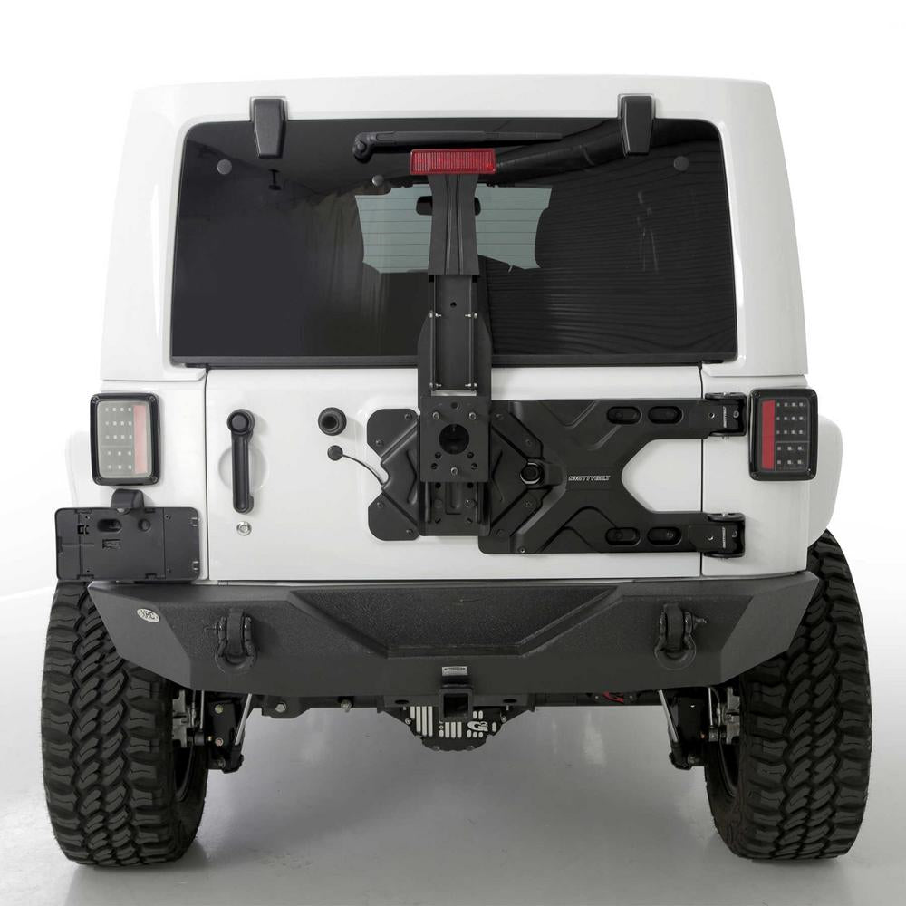 Smittybilt Bumper Pivot HD Tire Carrier for 07-18 Jeep Wrangler JK