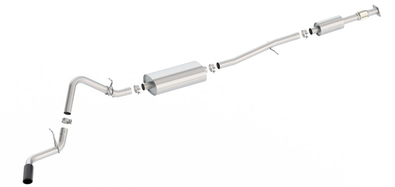 Borla Catback Borla S-Type Cat-Back 19-20 Chevrolet Silverado Side Exit Exhaust - Black Chrome Tip