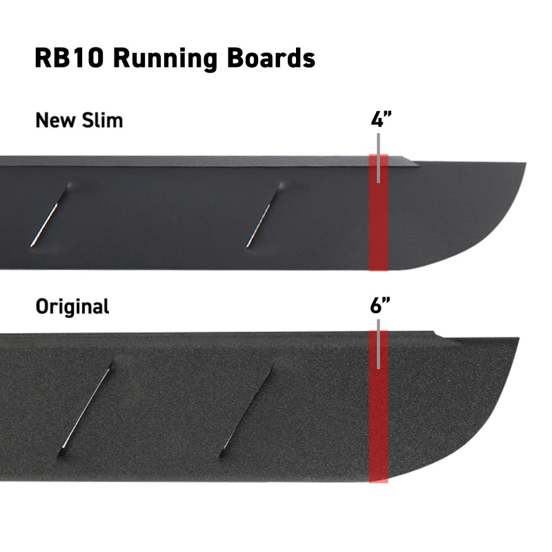Go Rhino Running Boards Go Rhino RB10 Slim Running Boards - Universal 87in. - Tex. Blk