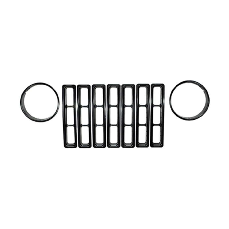 Rugged Ridge Light Mounts Rugged Ridge Headlight Bezels Black 97-06 Jeep Wrangler