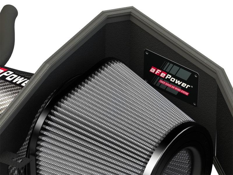 aFe Cold Air Intakes aFe POWER Magnum FORCE Carbon Fiber Stage 2 Pro Dry S CAIS - 11-18 Dodge Challenger/Charger V8-6.4L