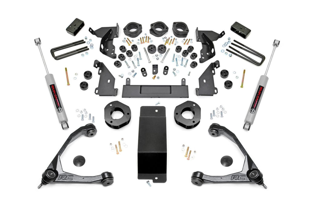 Rough Country Lift Kits 4.75 Inch GM Combo Lift Kit w/Upper Control Arms 14-16 Silverado/Sierra 1500 4WD Cast Aluminum Rough Country - 294.20