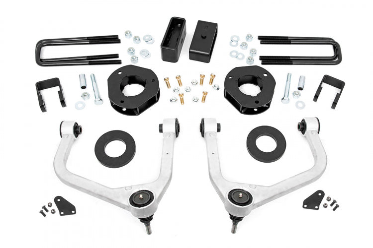 Rough Country Lift Kits 3.5 Inch GMC Suspension Lift Kit w/Upper Control Arms 19-20 Silverado/Sierra 1500 4WD/2WD w/Adaptive Ride Control Rough Country - 29601